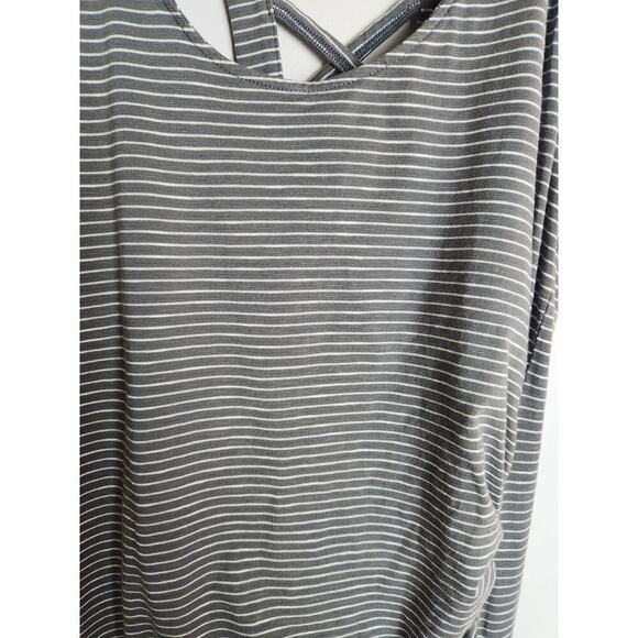 Toad and Co Montauket Long Dress Side Ruching Sz L Organic granolagirl outdoors - Picture 2 of 9